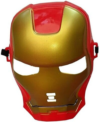 Pacific Fun Toys iron men Face Mask Pack of 1 Party Mask(Red, Gold, Pack of 1)