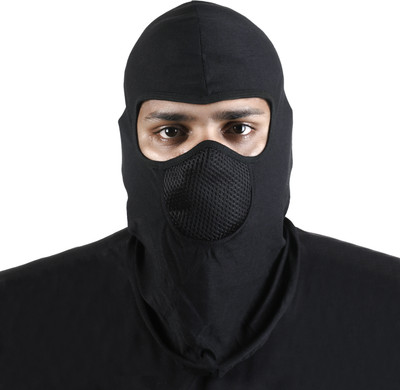 CareDone Black Helmet Skull Cap for Men & Women(Size: Free,  Balaclava)