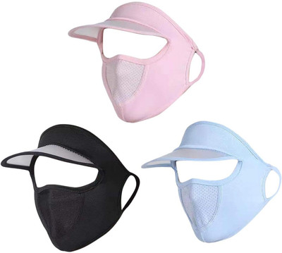Zubat Solid Skull Cap Cap(Pack of 3)