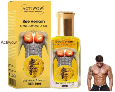 ACTIWOW Bee Venom Gynecomastia Oil For Gym Warmup & Recovery(30 ml)
