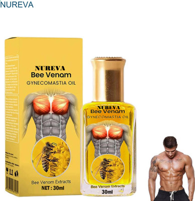 nureva Bee Venom Oil for Male Chest Tightening & Gynecomastia Fat Burning(30 ml)