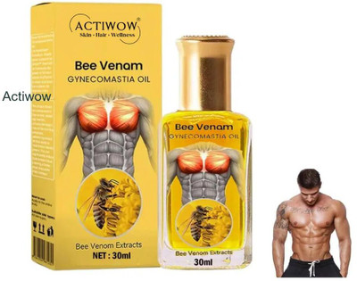ACTIWOW Bee Venom Gynecomastia Oil For Stability Training Warmup(30 ml)
