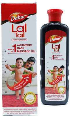 Dabur Lal Tail Ayurvedic Lal Tail 200ml Baby Massage Oil(200 ml)