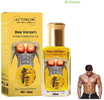 ACTIWOW Bee Venom Gynecomastia Oil For Improved Muscle Mobility(30 ml)