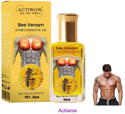 ACTIWOW Bee Venom Gynecomastia Oil For Relaxed Recovery Routine(30 ml)