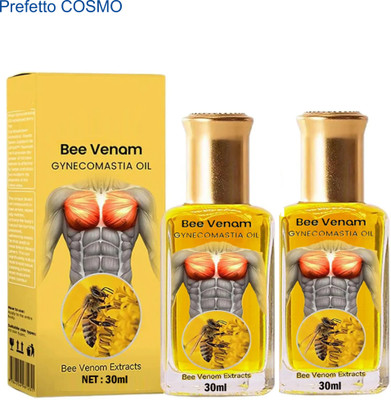 Prefetto COSMO Bee Venom Oil: Gynecomastia IceEase for Men - Pack of 2(60 ml)