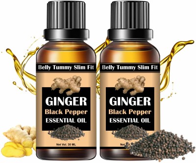 Dazorr Fat Burning Belly Drainage Pure Ginger Essential Lymphatic Drainage Ginger Oil(30 ml)