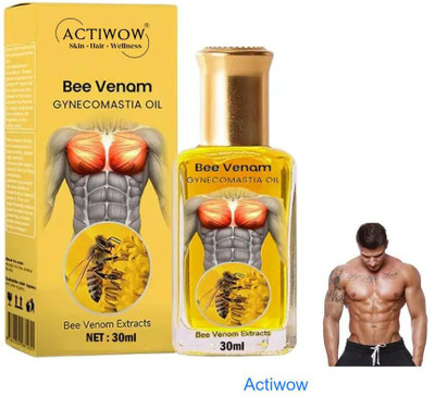 ACTIWOW Bee Venom Gynecomastia Oil For Warmup BeFore Deadlifts(30 ml)