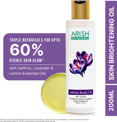 ARISH BIO-NATURAL Saffron Body Oil 200ml(200 ml)