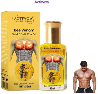 ACTIWOW Bee Venom Gynecomastia Oil For Pre-Stretch Routine Aid(30 ml)