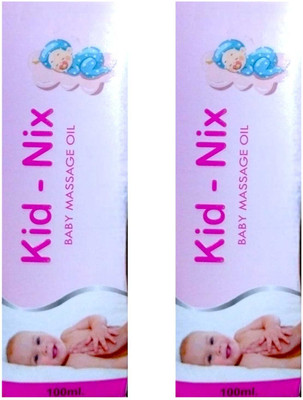 DOOMSDAY KID-NIX BABY MASSAGE OIL FOR BABYS HEALTHY SOFT SKIN PACK OF 100ml X 2(200 ml)