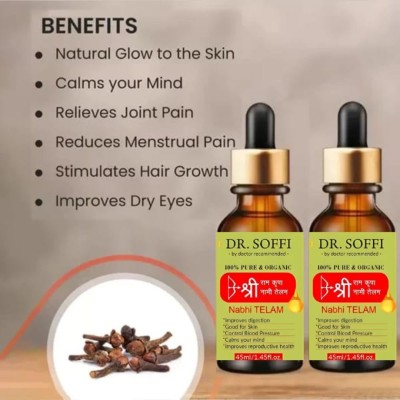 DR SOFFI Nabhi Oil , Navel Sutra Ayurvedic Oil for Skin , Belly , health and Beauty(60 ml)