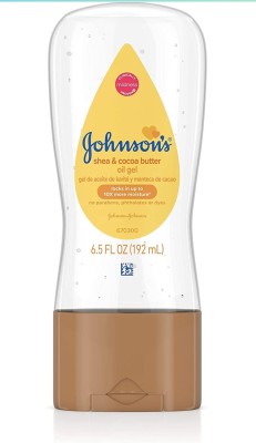 JOHNSON'S Baby Oil Gel shea & Cocoa Butter 6.5 fl oz (192ml)(192 ml)