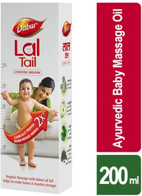 Dabur Lal Ayurvedic Baby Massage Tail 200ml(200 ml)