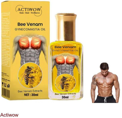 ACTIWOW Bee Venom Gynecomastia Oil For Quad Dominant Training Ease(30 ml)