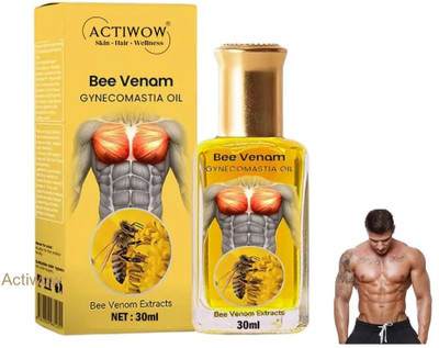 ACTIWOW Bee Venom Gynecomastia Oil For Grit Endurance Support(30 ml)