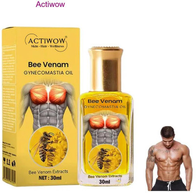 ACTIWOW Bee Venom Gynecomastia Oil For Sprint Mechanics Muscle Relief(30 ml)