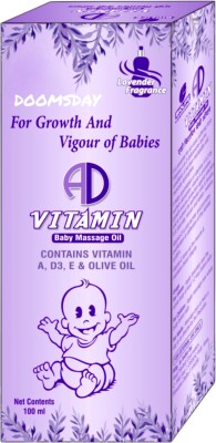 DOOMSDAY for growth and vigour of babies ad vitamin baby massage oil(500 ml)