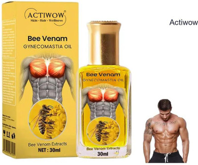 ACTIWOW Bee Venom Gynecomastia Oil For After Exercise ComFort(30 ml)