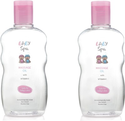 Amrit Healthcare Baby Spa Massage Oil (pack of 2)(400 ml)