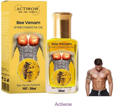 ACTIWOW Bee Venom Gynecomastia Oil For Functional Training Relief(30 ml)