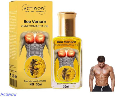ACTIWOW Bee Venom Gynecomastia Oil For Everyday Workout Use(30 ml)