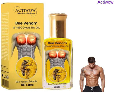 ACTIWOW Bee Venom Gynecomastia Oil For 24/7 Muscle ComFort(30 ml)