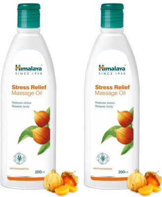 HIMALAYA Stress Relief Massage Oil (pack of 2)(400 ml)