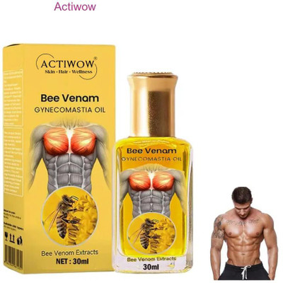 ACTIWOW Bee Venom Gynecomastia Oil For Quad Sore Relief Solution(30 ml)