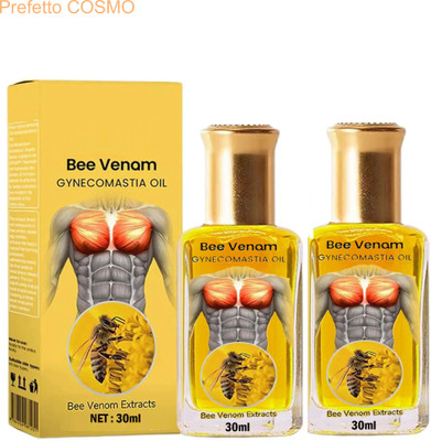 Prefetto COSMO Bee Venom Oil: Gynecomastia Dose-X for Men - Pack of 2(60 ml)