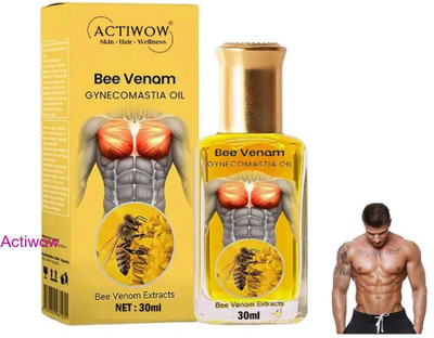 ACTIWOW Bee Venom Gynecomastia Oil For Campus Gym Recovery Routine(30 ml)