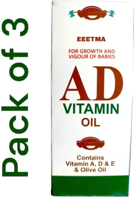 eeetma for growth of babies ad vitamin baby massage oil contains vitamin oil (300ml)(100 ml)