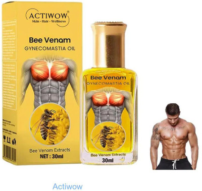 ACTIWOW Bee Venom Gynecomastia Oil For Relaxed Training Recovery(30 ml)