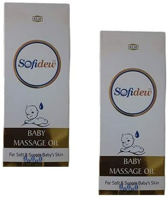 Sofidew Baby Massage Oil | For Soft & Supple Baby's Skin (Pack of 2)(200 ml)