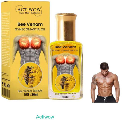 ACTIWOW Bee Venom Gynecomastia Oil For Back & Shoulder Relief(30 ml)