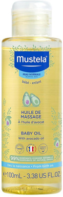 Mustela Baby Massage Oil with Natural Ingredients - 100ml(100 ml)