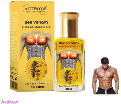 ACTIWOW Bee Venom Gynecomastia Oil For Gym Core Blast Recovery(30 ml)