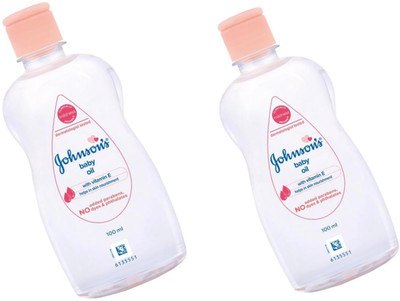 JOHNSON'S Baby oil for body massage 100 ml × 2 | For soft and Moisturized skin(200 ml)