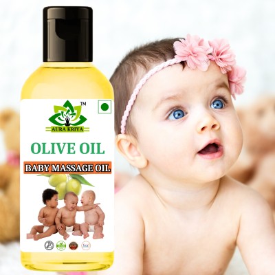 Aura Kriya Pure Olive Oil (Jaitun Tail)-for skin, hair & Baby body care|olive oil for baby(50 ml)