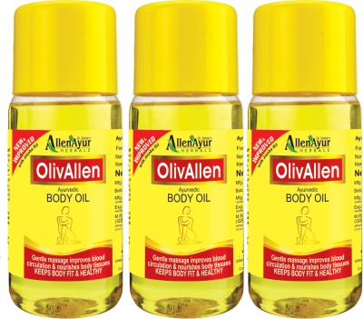 Allen Ayur Olivallen Ayurvedic Body Oil (300ml X 3)(900 ml)