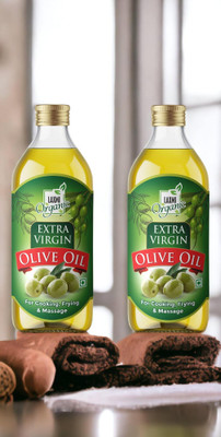 LAXMI ORGANIC Extra virgin olive oil Jaitun tail light edible & cooking body hair massage oil Olive Oil PET Bottle(2000 ml)
