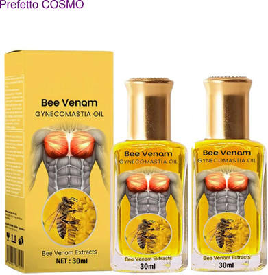 Prefetto COSMO Bee Venom Oil: Gynecomastia TitanCare for Men - Pack of 2(60 ml)