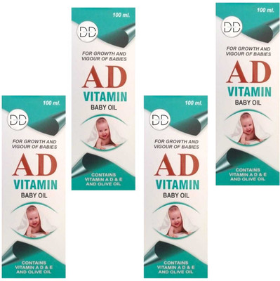 DOOMSDAY VAIS-HNO AD BABY MASSAGE OIL FOR BABYS HEALTHY SOFT SKIN PACK OF 100ML X 4(400 ml)