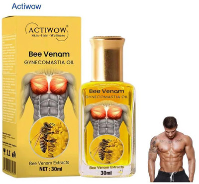 ACTIWOW Bee Venom Gynecomastia Oil For Obstacle Gym Muscle Support(30 ml)