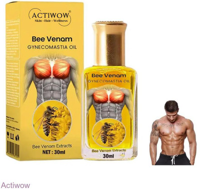 ACTIWOW Bee Venom Gynecomastia Oil For Long Jump Athlete ComFort(30 ml)