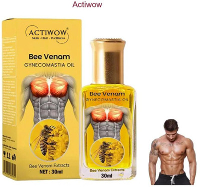 ACTIWOW Bee Venom Gynecomastia Oil For Gentle Heat Relaxation(30 ml)