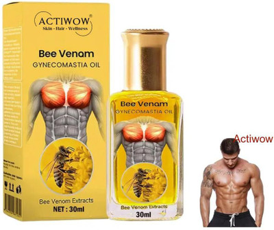 ACTIWOW Bee Venom Gynecomastia Oil For Kickboxing Recovery Routine(30 ml)