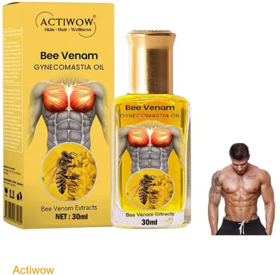 ACTIWOW Bee Venom Gynecomastia Oil For Zumba Class Muscle Support(30 ml)