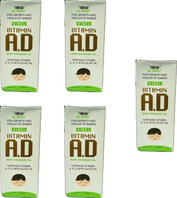 DL MART BABY MASSAGE AD OIL PACK OF 5 (GPP)(100 ml)