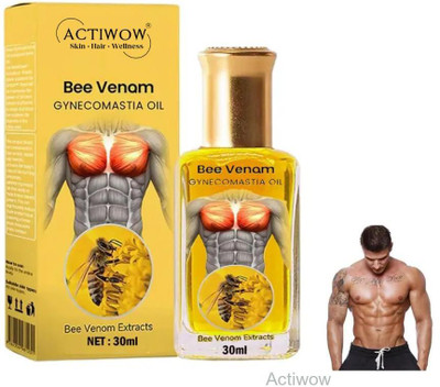 ACTIWOW Bee Venom Gynecomastia Oil For Rest Day Muscle Maintenance(30 ml)